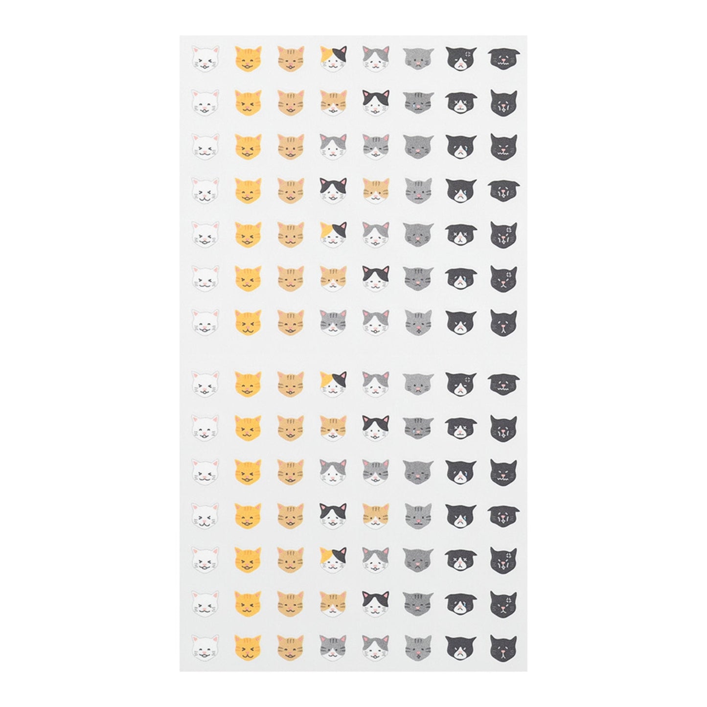 Midori Seal Collection Planner Stickers Removable Mood Stickers Mood Tracker Stickers | 2541 Cat