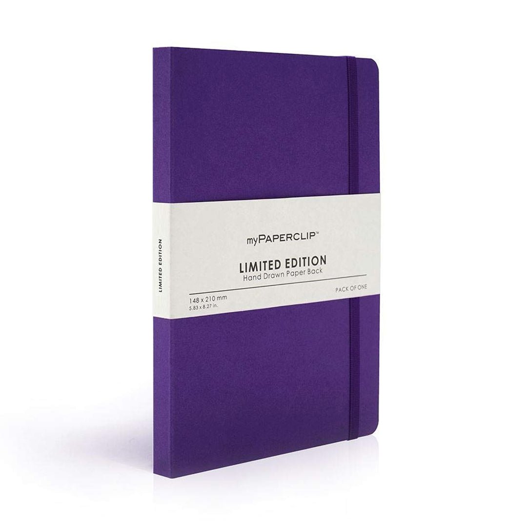 Mypaperclip Limited Edition Hand Drawn Paper Back Plain Notebook A5
