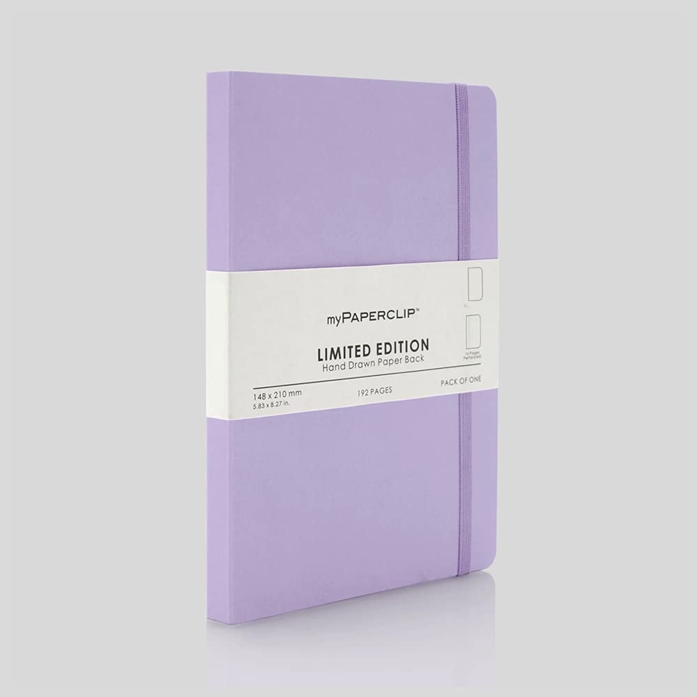 Mypaperclip Limited Edition Hand Drawn Paper Back Plain Notebook A5