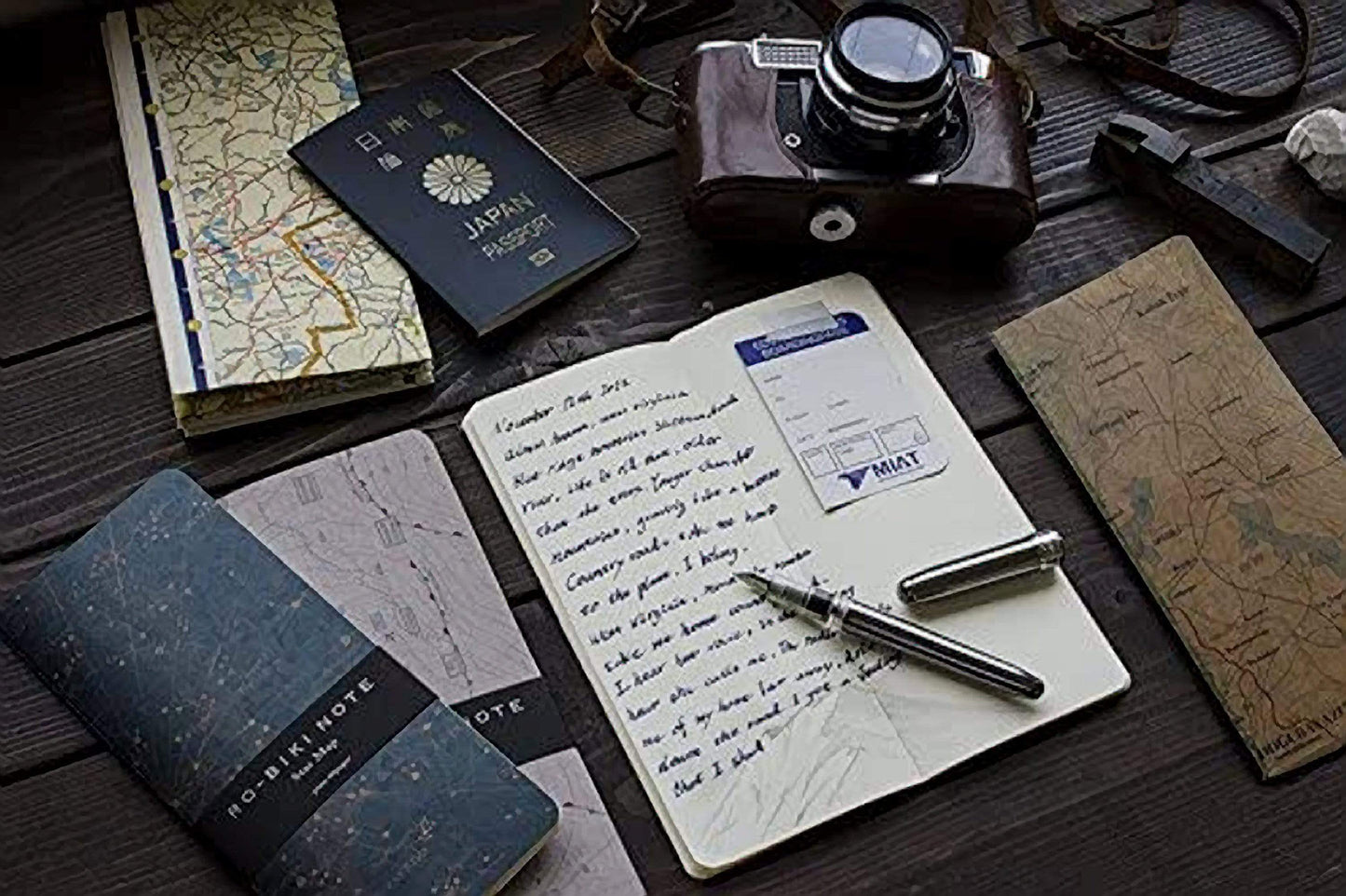 Yamamoto Ro-Biki Notebook 3.6 x 8.3 Blank Basic Chiffon Paper | Star Map