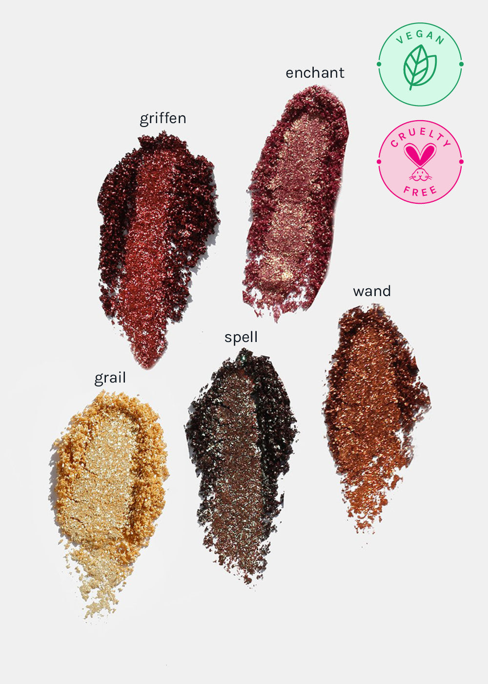 AOA Loose Pigment Powders- Warm Tones