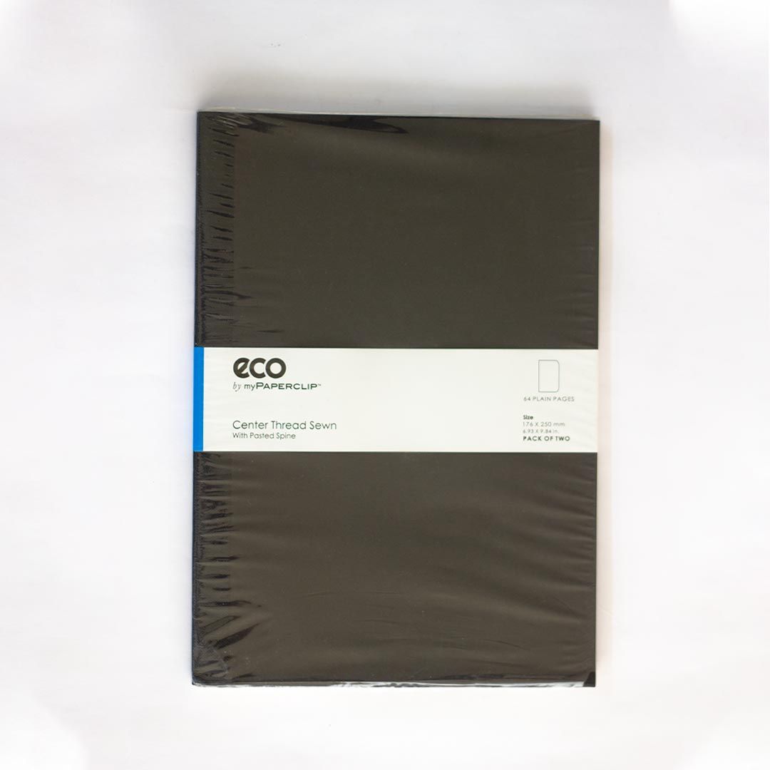 Paper Clip Center Thread Sewn-Notebook