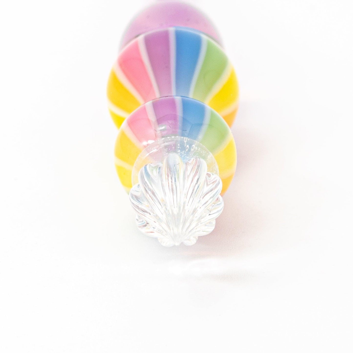 Dreamy Rainbow Balloon Glass Dip Pen | Rose