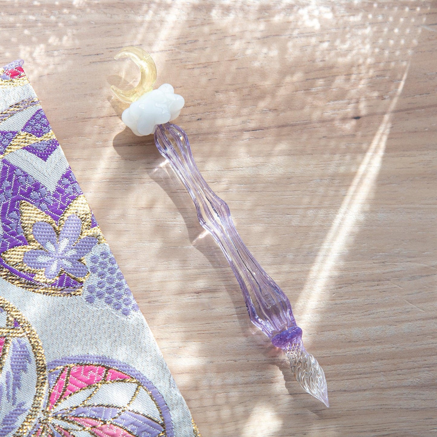 Moonlit Cloud Glass Dip Pen