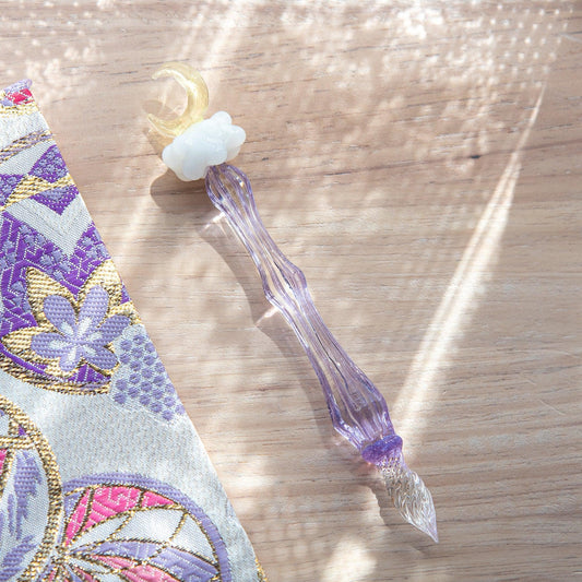 Moonlit Cloud Glass Dip Pen