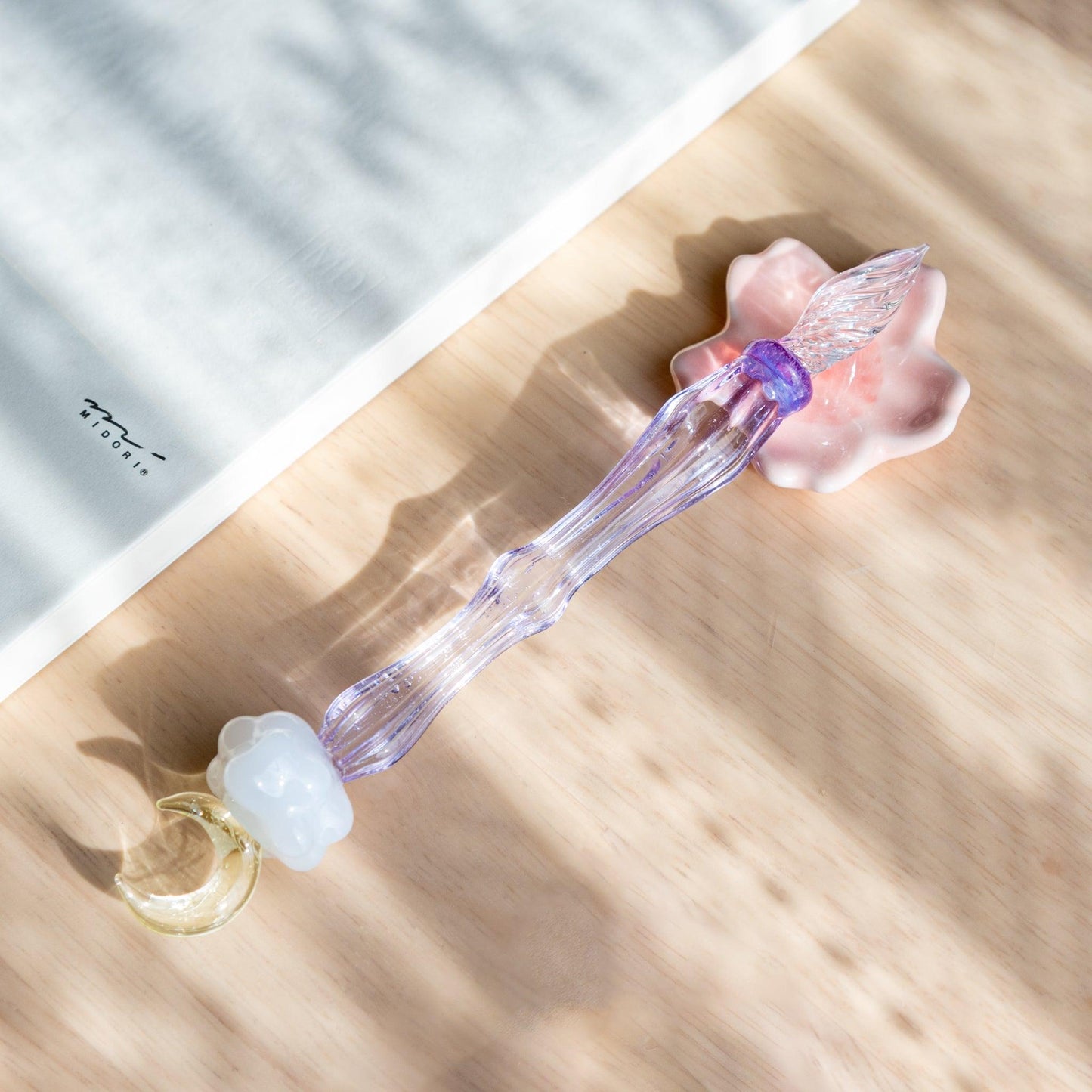 Moonlit Cloud Glass Dip Pen