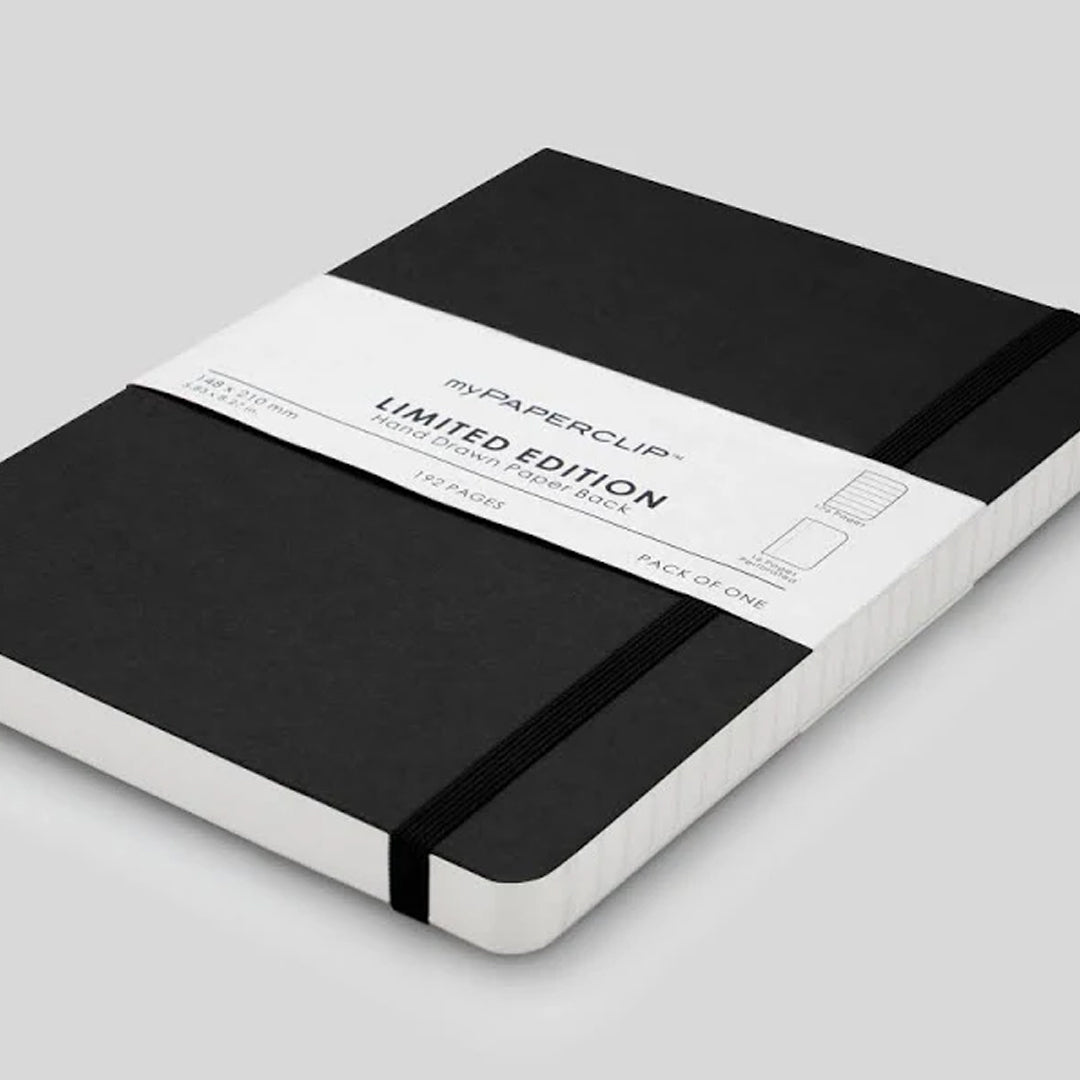 Mypaperclip Limited Edition Hand Drawn Paper Back Plain Notebook A5