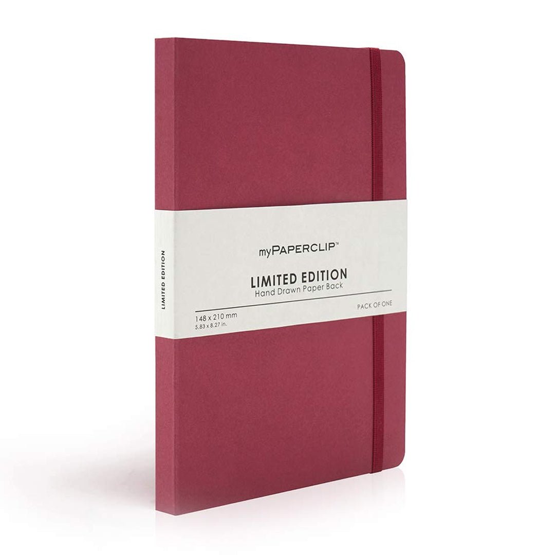 Mypaperclip Limited Edition Hand Drawn Paper Back Plain Notebook A5
