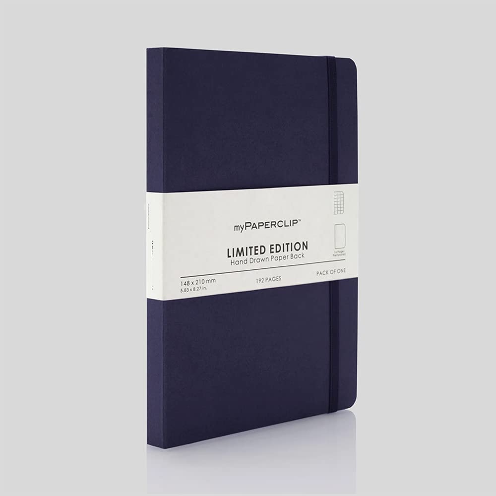 Mypaperclip Limited Edition Hand Drawn Paper Back Plain Notebook A5