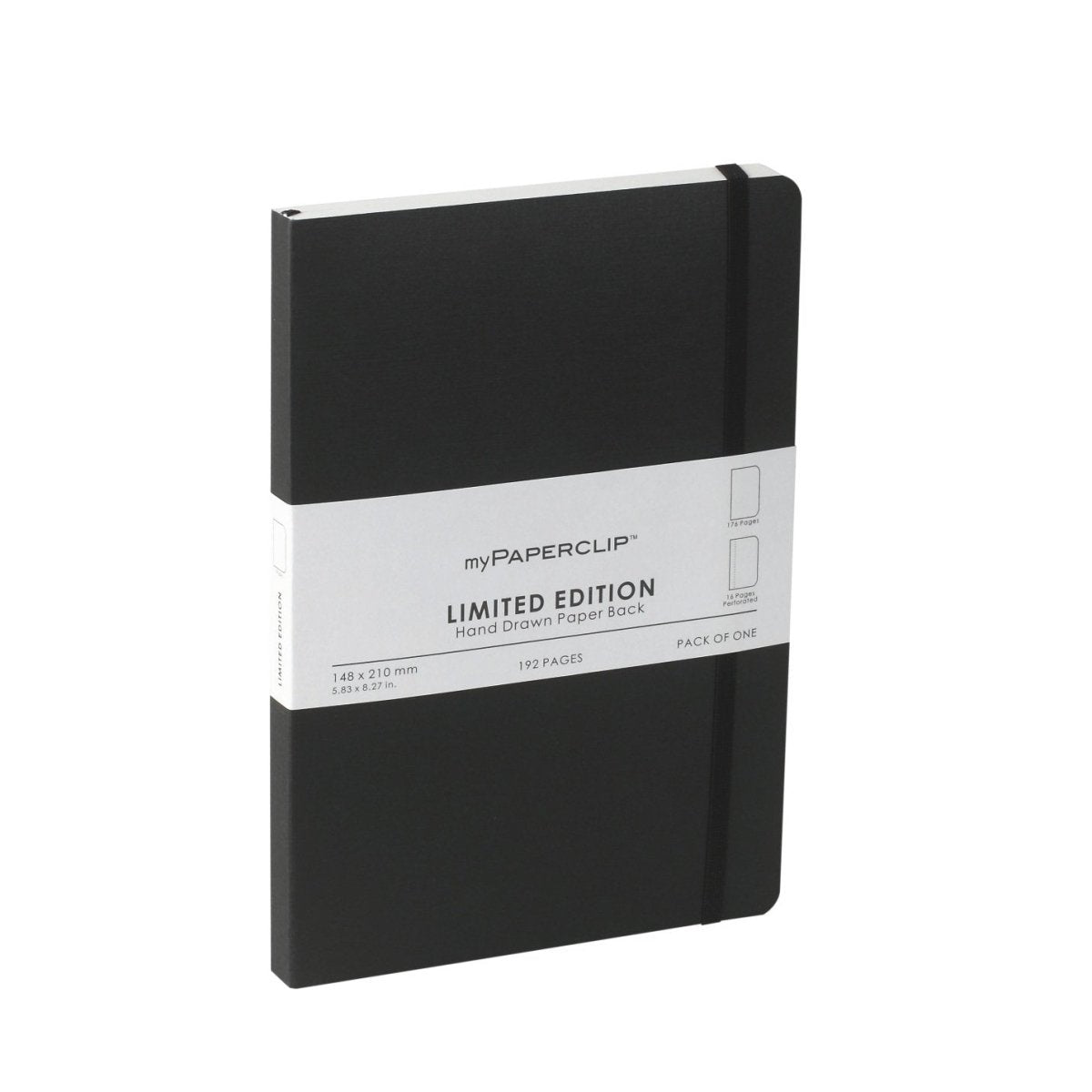 Mypaperclip Limited Edition Hand Drawn Paper Back Plain Notebook A5