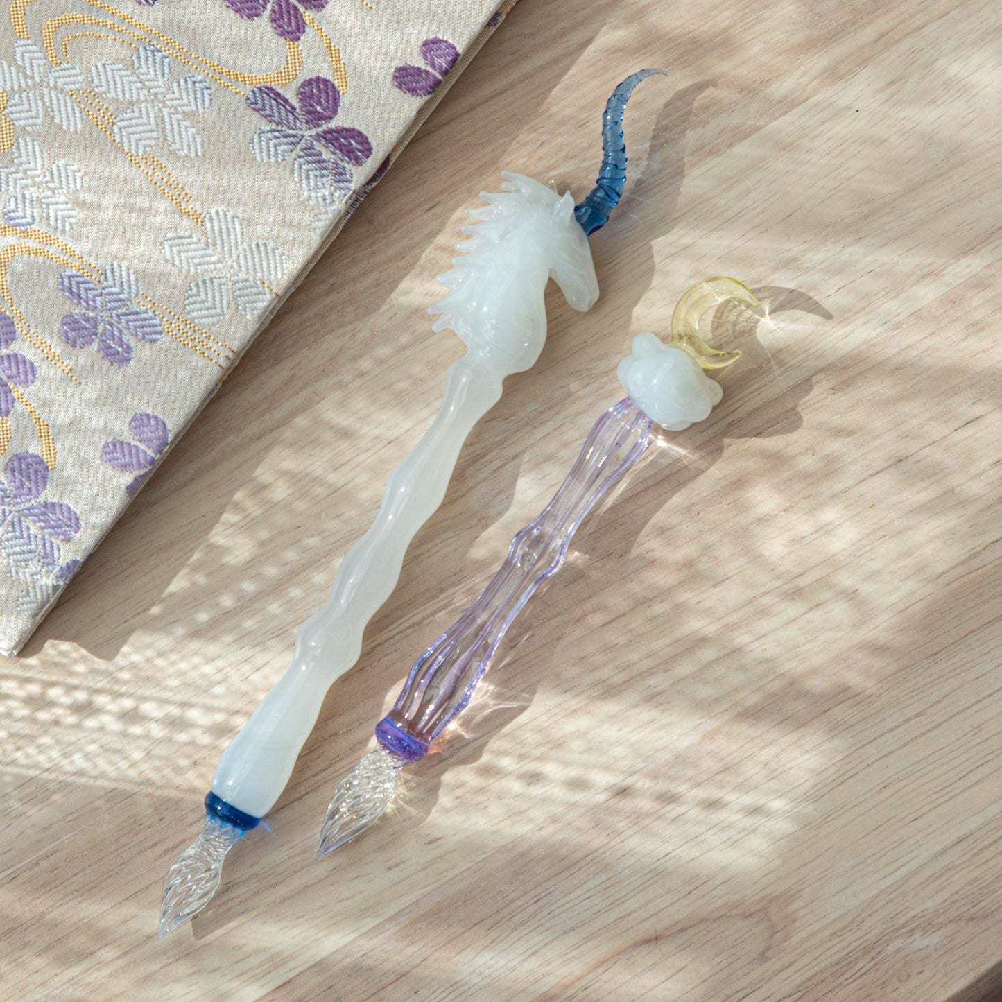 Mystic Unicorn Glass Dip Pen