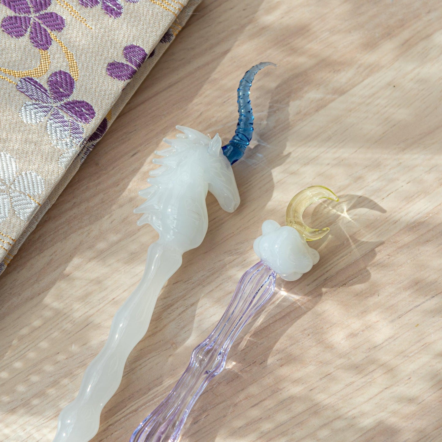 Mystic Unicorn Glass Dip Pen