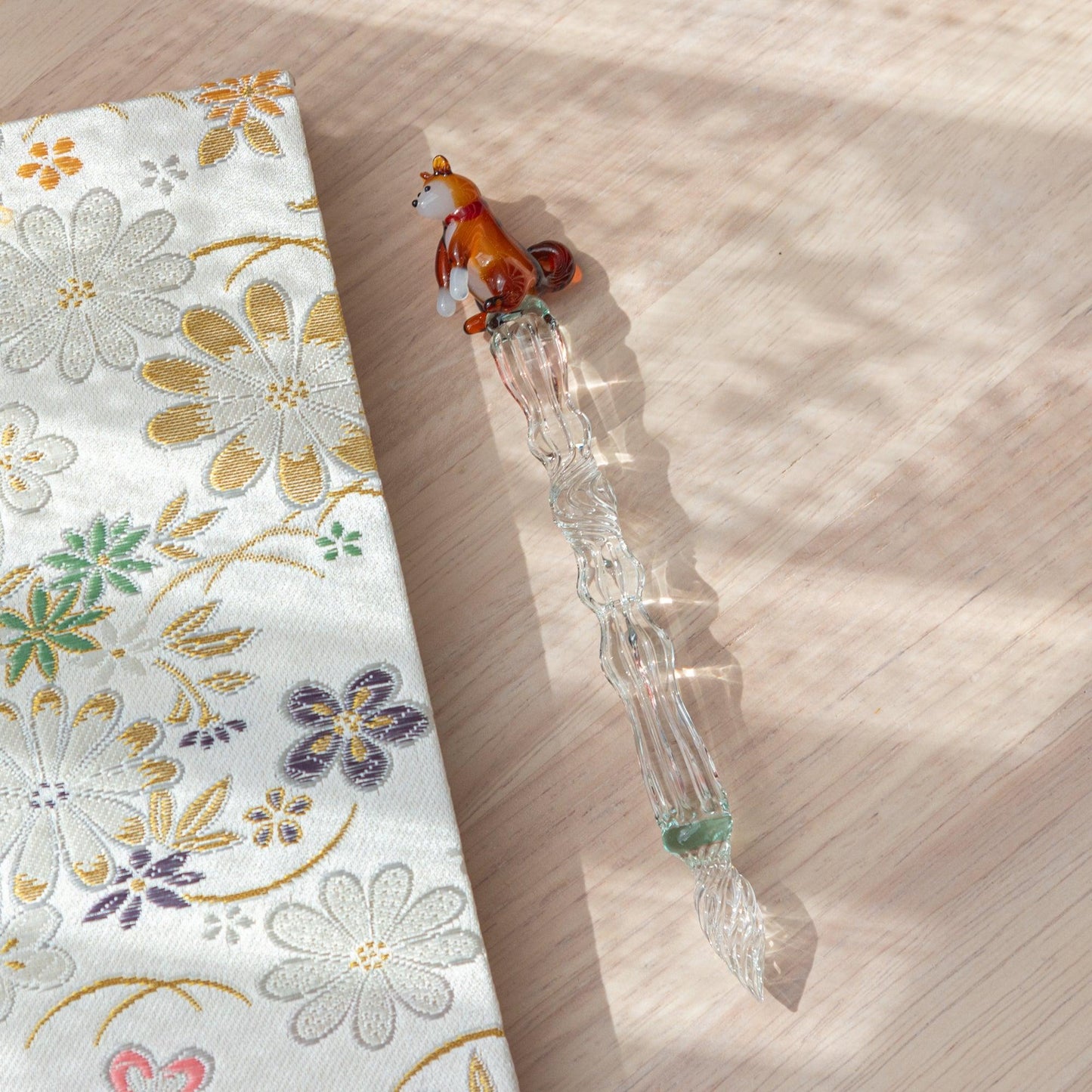 Shiba Inu Glass Dip Pen