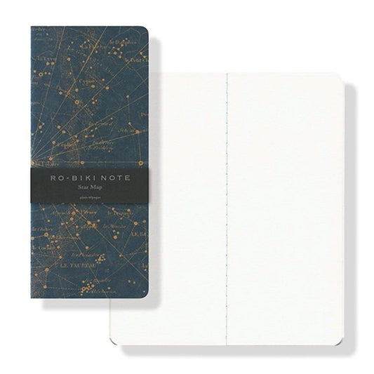 Yamamoto Ro-Biki Notebook 3.6 x 8.3 Blank Basic Chiffon Paper | Star Map