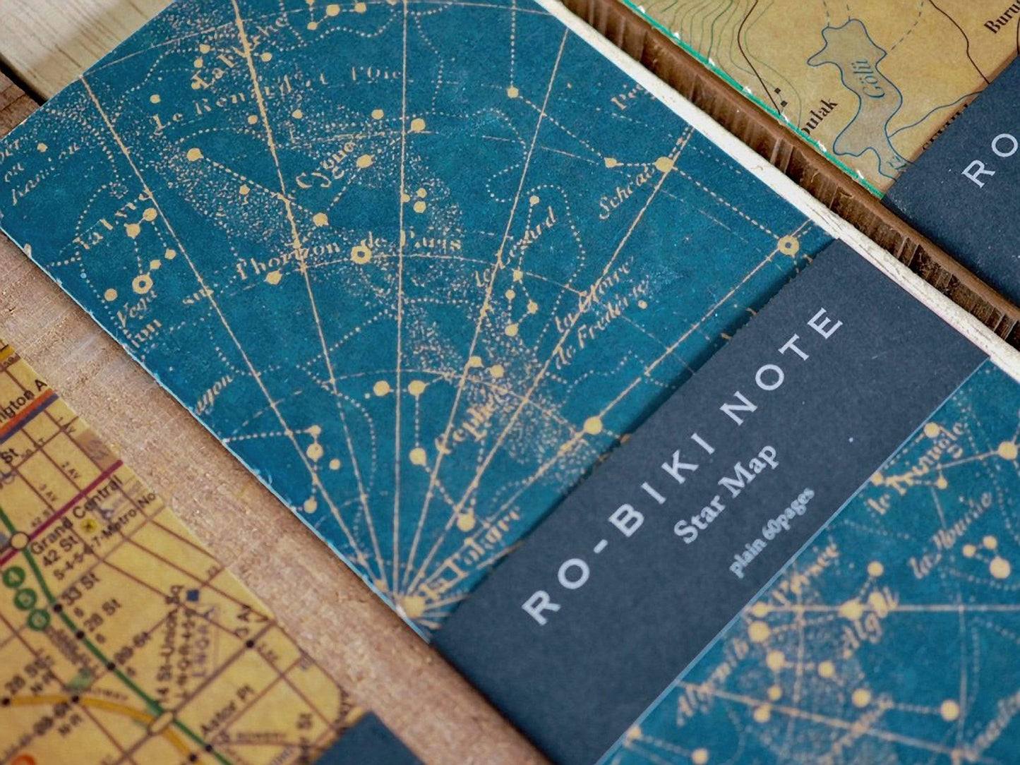 Yamamoto Ro-Biki Notebook 3.6 x 8.3 Blank Basic Chiffon Paper | Star Map