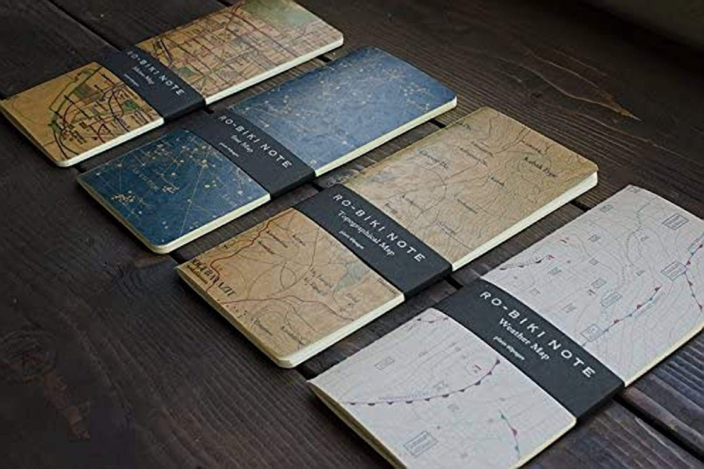 Yamamoto Ro-Biki Notebook 3.6 x 8.3 Blank Basic Chiffon Paper | Star Map